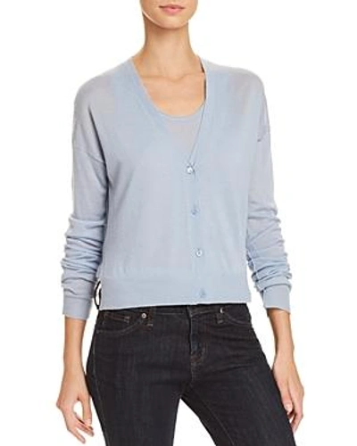 Shop Theory Hanelee Cashmere Cardigan In Baby Bluebell