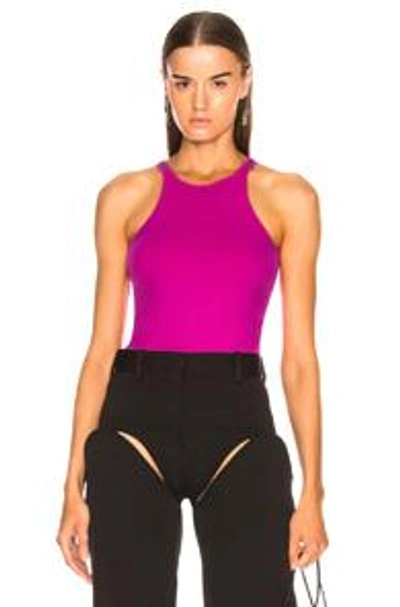 Shop Helmut Lang Racerfront Tank Top In Pink