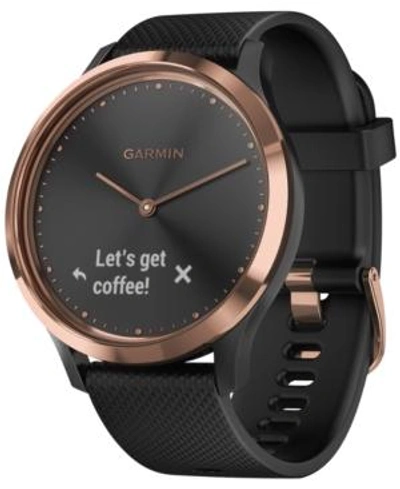 Shop Garmin Unisex Vivomove Hr Sport Black Silicone Strap Touchscreen Smart Watch 43mm
