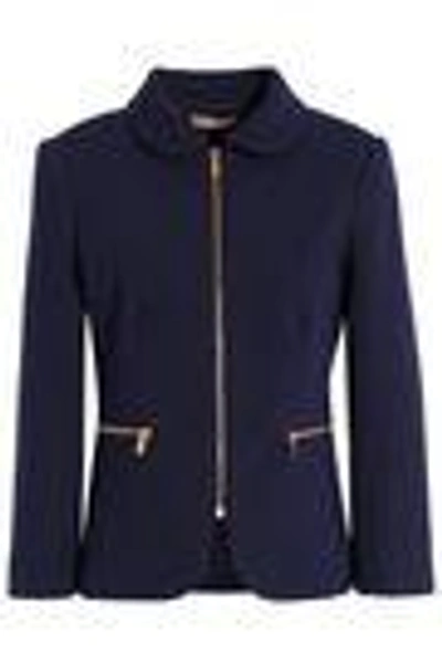 Shop Michael Kors Woman Wool-blend Jacket Navy