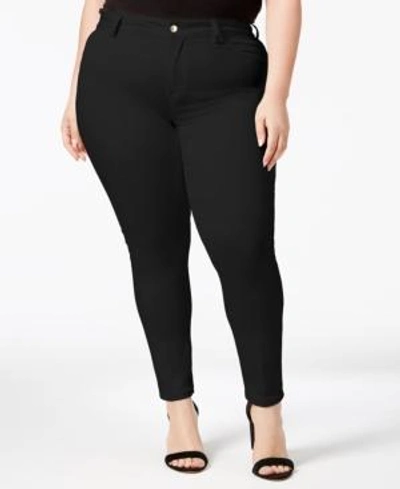Shop Calvin Klein Plus Size Straight Leg Career Pants In Black