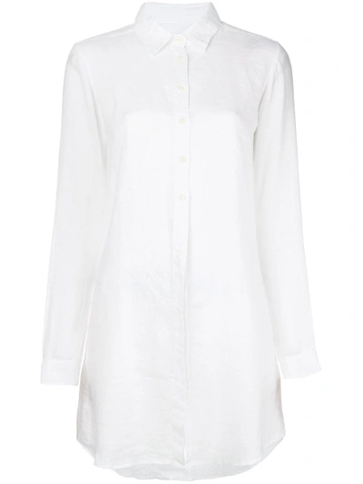 Shop Mc2 Saint Barth Linen Shirt Dress