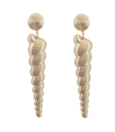 Shop Rebecca De Ravenel Gold Small Twisty Drop Earring