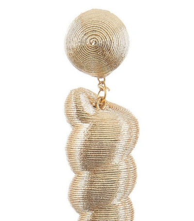 Shop Rebecca De Ravenel Gold Small Twisty Drop Earring