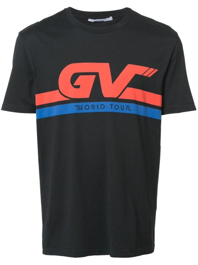 Shop Givenchy Gv Motocross Cuban-fit T-shirt In Black