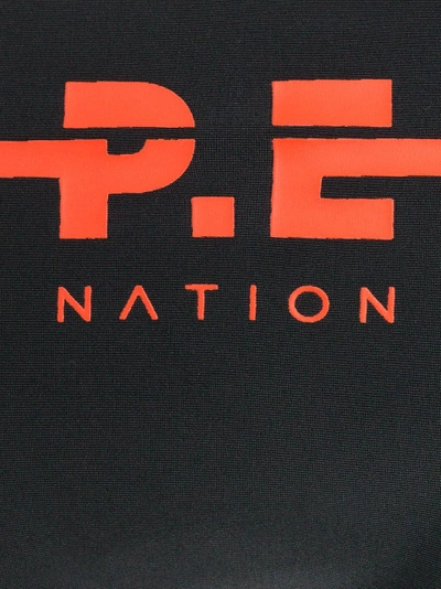 Shop P.e Nation Crossover Striped Bikini In Black