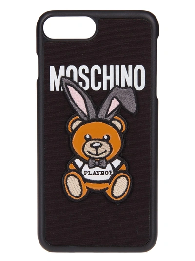 Shop Moschino Playboy Iphone 7 Case In Black