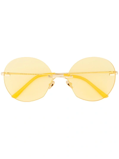Shop Spektre Dalì Round Sunglasses In Yellow & Orange