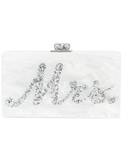 Edie Parker Jean Mrs. Clutch Bag White ModeSens