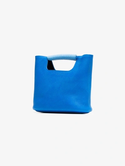 Shop Simon Miller Blue Birch Mini Leather Tote