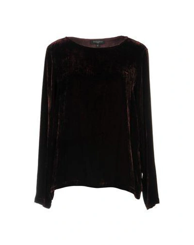 Shop Antonelli Blouse In Maroon