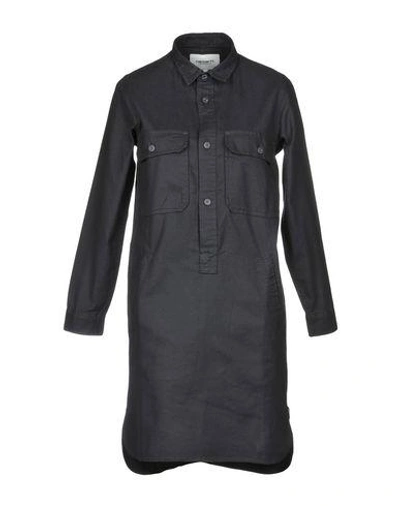 Shop Carhartt Shirt Dress In Black