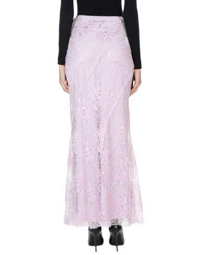 Shop Alberta Ferretti Woman Maxi Skirt Lilac Size 10 Viscose, Polyamide
