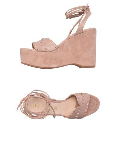 Shop Unisa Sandals In Pastel Pink