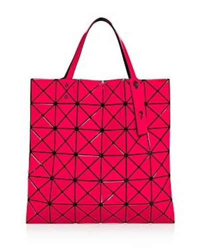 Shop Bao Bao Issey Miyake Issey Miyake Lucent Color Tote In Red X Pink/gunmetal