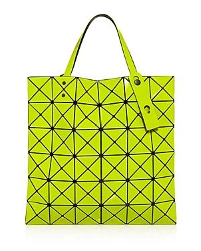 Shop Bao Bao Issey Miyake Issey Miyake Lucent Color Tote In Lime Yellow X Yellow/gunmetal