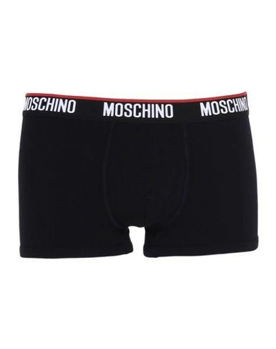 Shop Moschino Boxers In Dark Blue