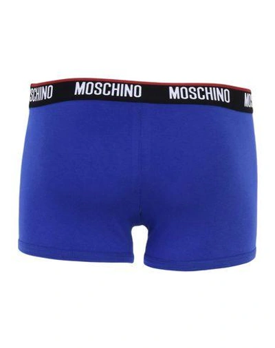 Shop Moschino Boxer In Bright Blue