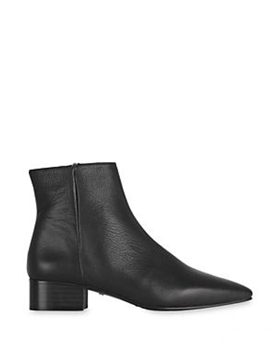 Shop Whistles Women's Berwick Leather Pointed Toe Booties In Black