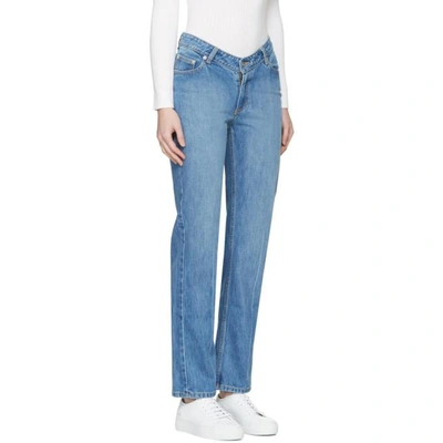 Shop Opening Ceremony Blue Dip Jeans In 4503 Light Blue