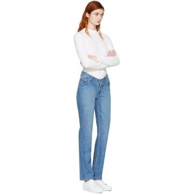 Shop Opening Ceremony Blue Dip Jeans In 4503 Light Blue