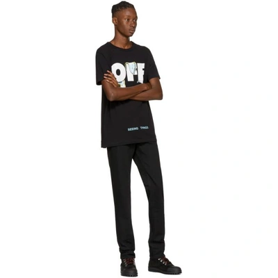 Shop Off-white Black Not Real Watches T-shirt In 1088 Black  Multicol