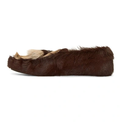 Shop Prada Ssense Exclusive Brown Fur Loafers