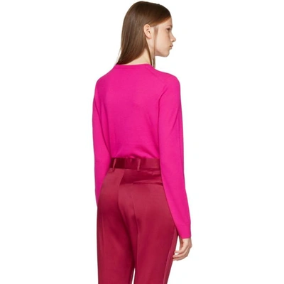 Shop Proenza Schouler Pink Merino Crewneck Pullover