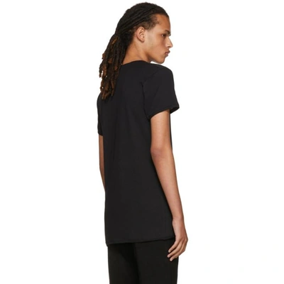 Shop Ann Demeulemeester Black Plain T-shirt