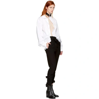 Shop Ann Demeulemeester Beige La Fille Do Edition Tulle Bodysuit In 030 Skin