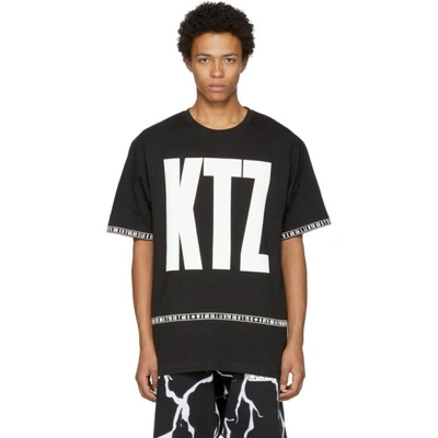 Shop Ktz Black  Letter T-shirt