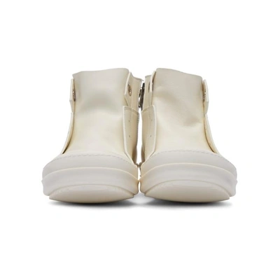 Shop Rick Owens Ivory Island Dunk High-top Sneakers