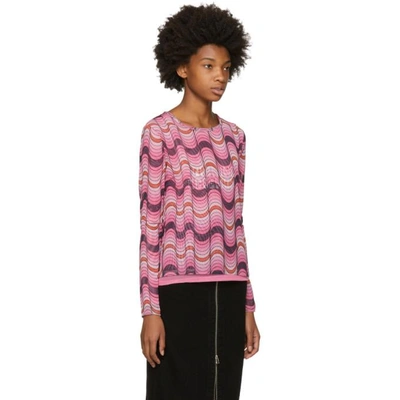 Shop Opening Ceremony Pink Long Sleeve Double Layer T-shirt