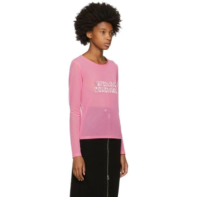 Shop Opening Ceremony Pink Long Sleeve Double Layer T-shirt