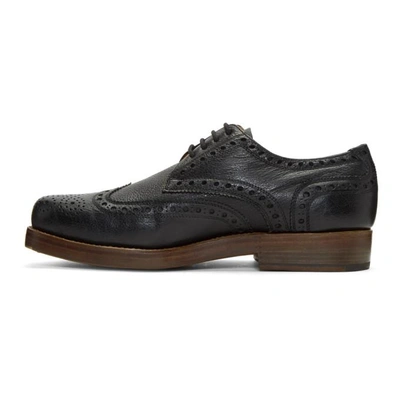 Shop Junya Watanabe Black Heinrich Dinkelacker Edition Brogues