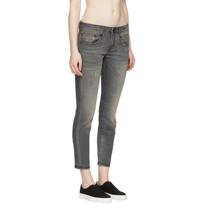 Shop R13 Grey Boy Skinny Jeans In Grey Orion