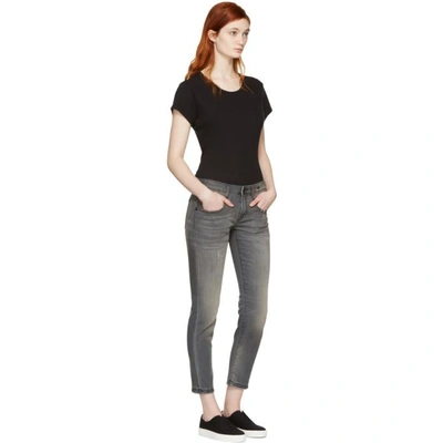 Shop R13 Grey Boy Skinny Jeans In Grey Orion