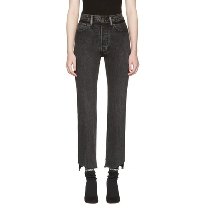 Shop Vetements Black Levis Edition Classic Reworked Denim Jeans