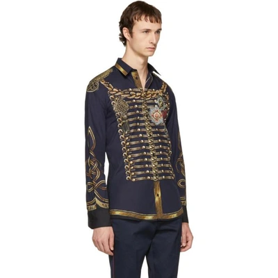 Shop Dolce & Gabbana Navy Knight Shirt