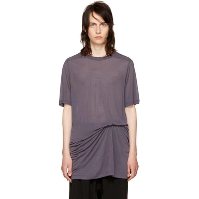 Shop Rick Owens Purple Level T-shirt
