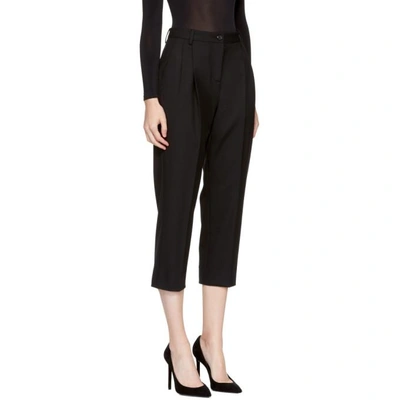 Shop Dolce & Gabbana Black Cropped Trousers