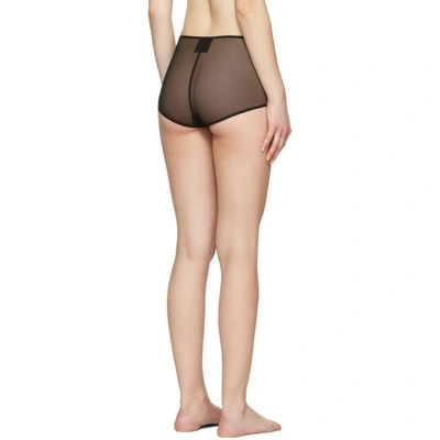 Shop Ann Demeulemeester Black La Fille Do Edition Tulle Briefs