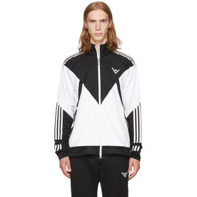 Shop Adidas X White Mountaineering Black And White Track Jacket