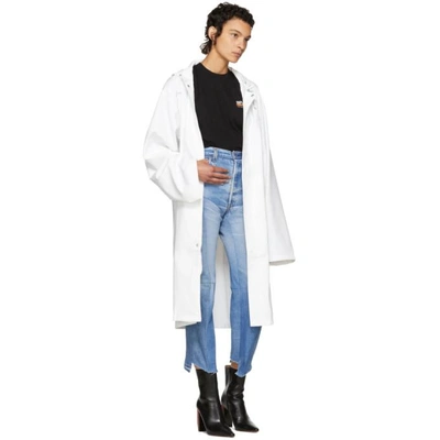 Shop Vetements Blue Reworked Biker Jeans