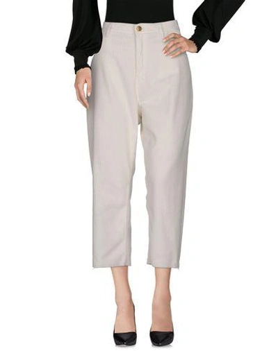 Shop Haikure Cropped Pants & Culottes In White
