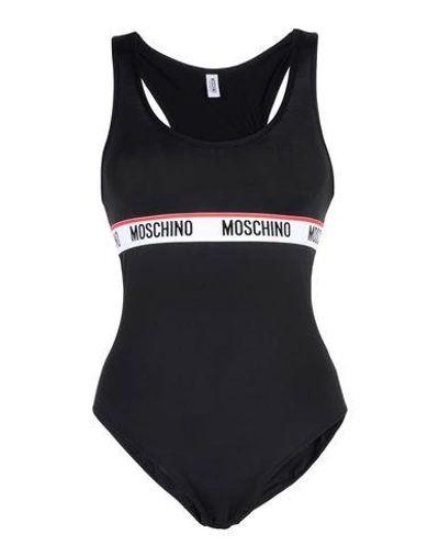 Shop Moschino Bodysuit In Black
