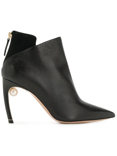 Shop Nicholas Kirkwood Mira Pearl Ankle Boots - Black