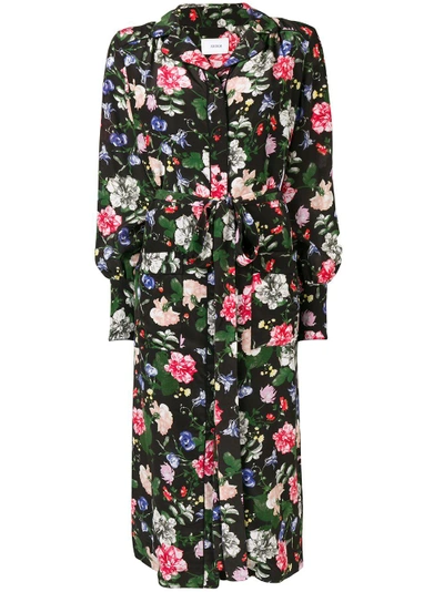 Shop Erdem Quenna Floral Shirt Dress