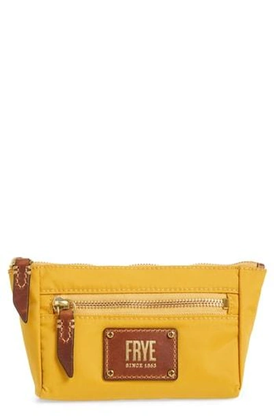 Shop Frye Ivy Nylon Cosmetics Bag In Yellow