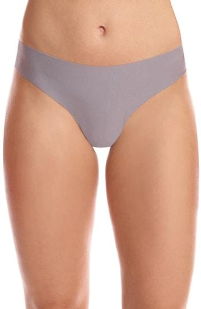 Shop Commando 'butter' Stretch Modal Thong In Stone